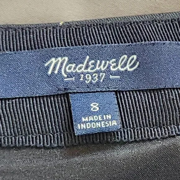 Madewell Nightfall metallic black mini skirt - Picture 10 of 13